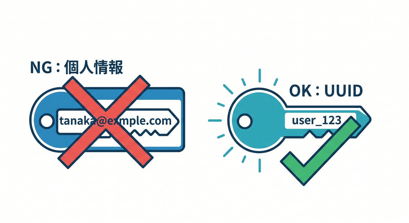 Avoid PII in Object Keys