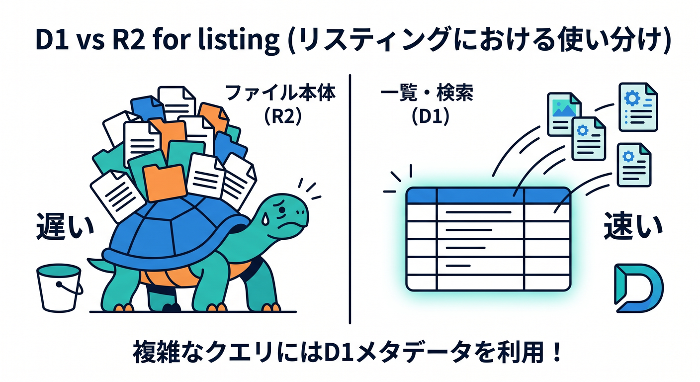 D1 vs R2 for listing
