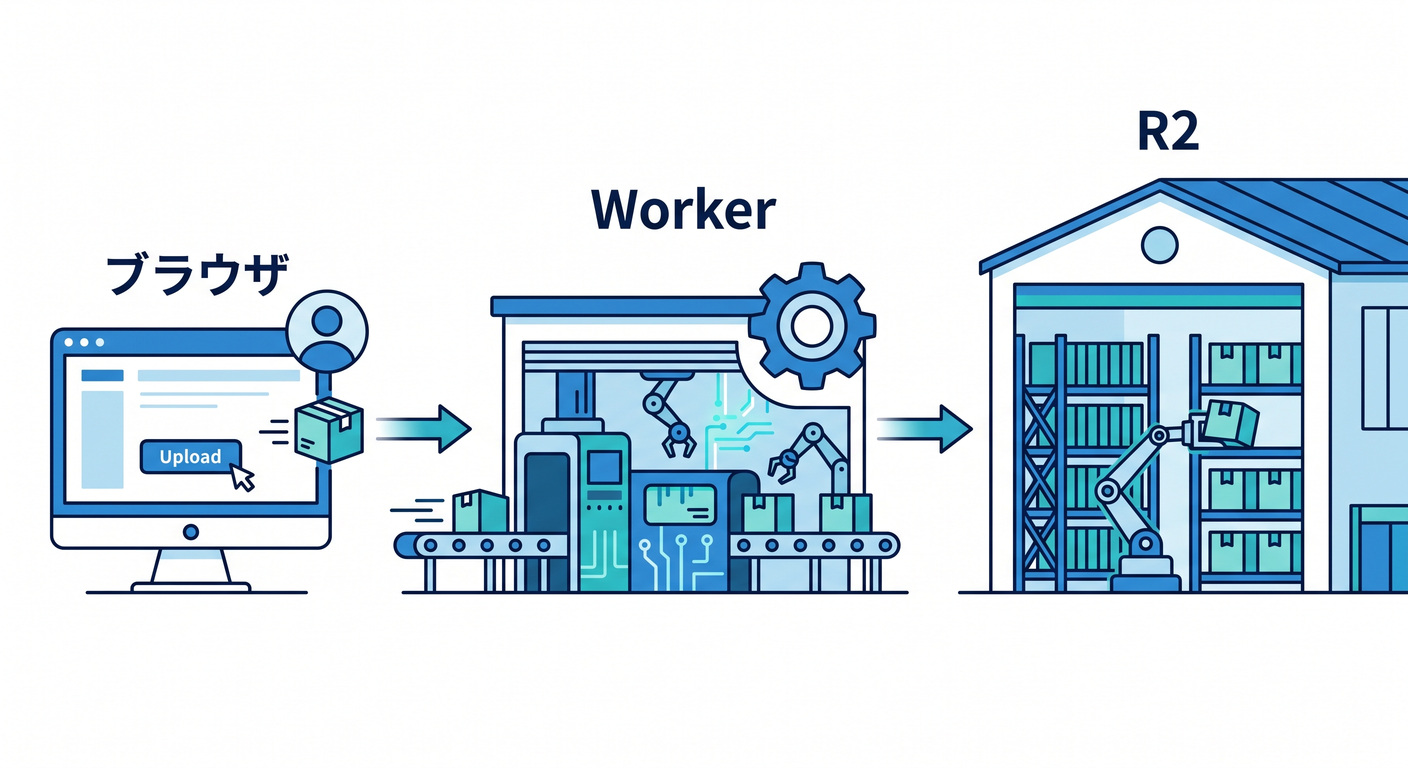 Worker upload flow