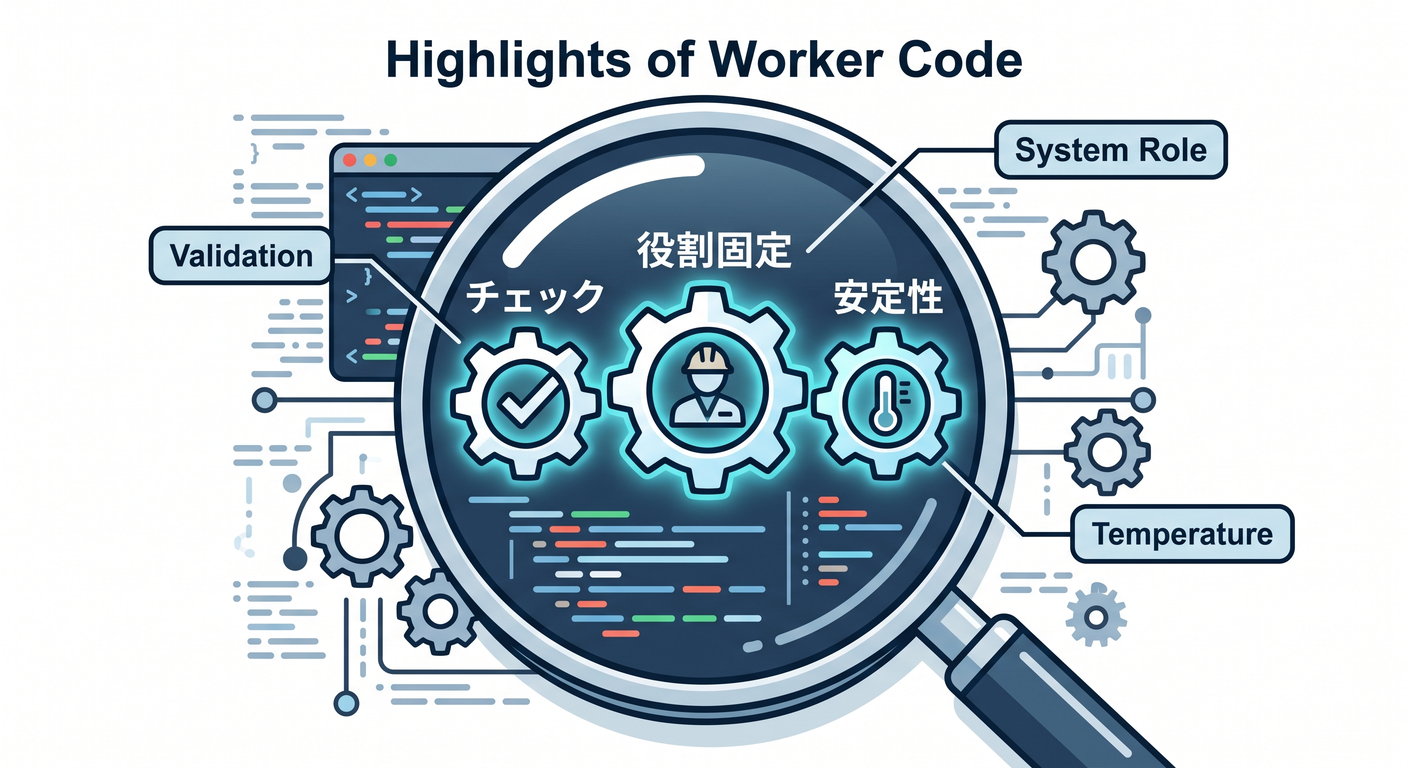 Highlights of Worker Code