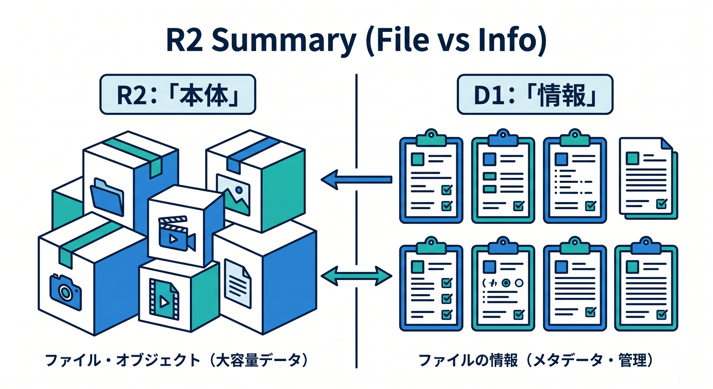 R2 Summary (File vs Info)