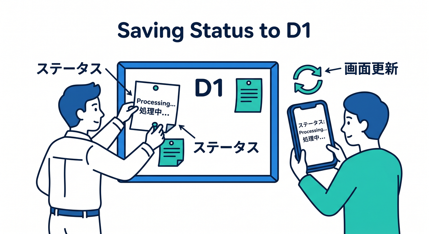 Saving Status to D1